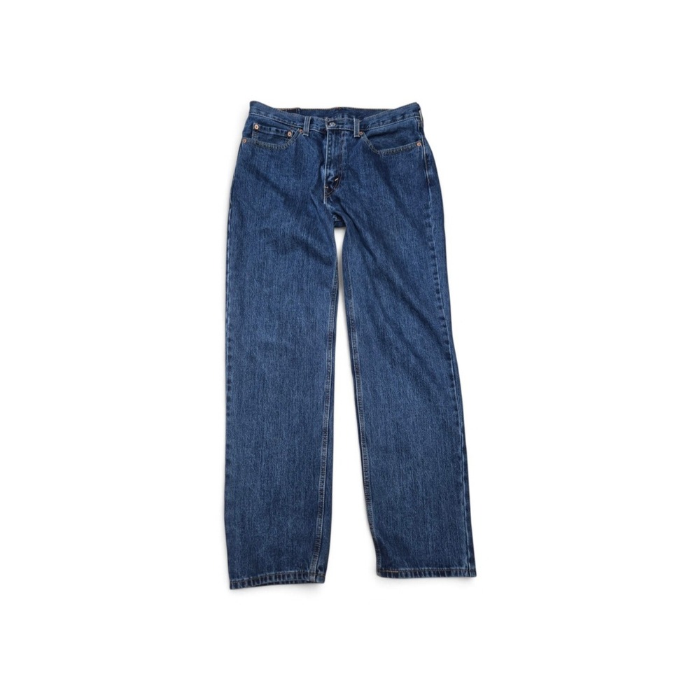 Levis 550 Relaxed Fit Jeans Dark Wash Denim Mens 34x34 Tapered Leg Blue Western